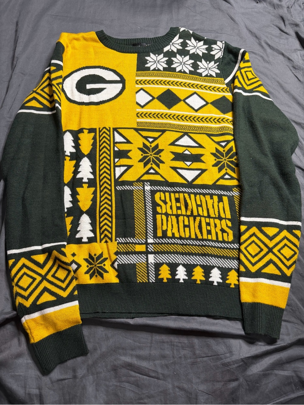 NFL Green & Gold Green Bay Packers Knit Crewneck Sweater